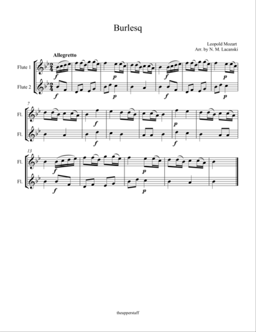 Burlesq Burlesq Flute Solo scores gallery preview page 1