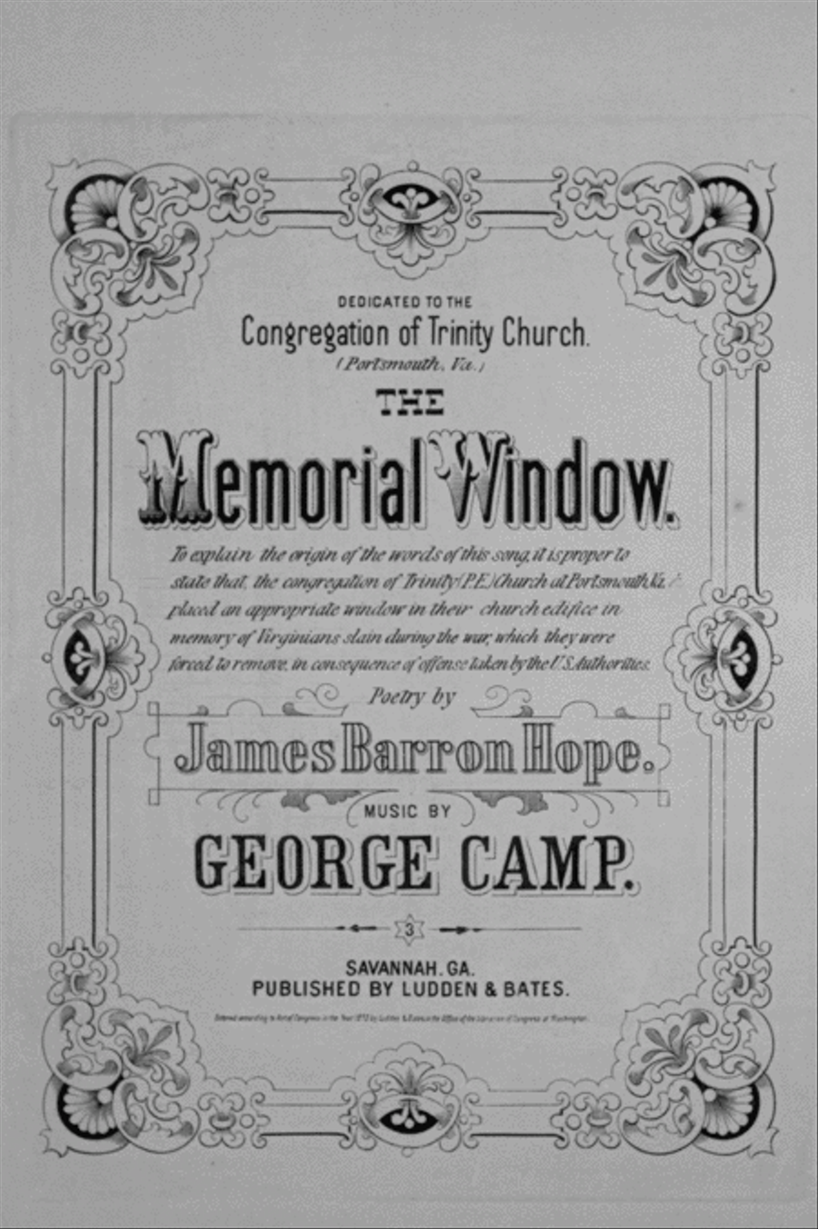The Memorial Windo Voice scores gallery preview page 1