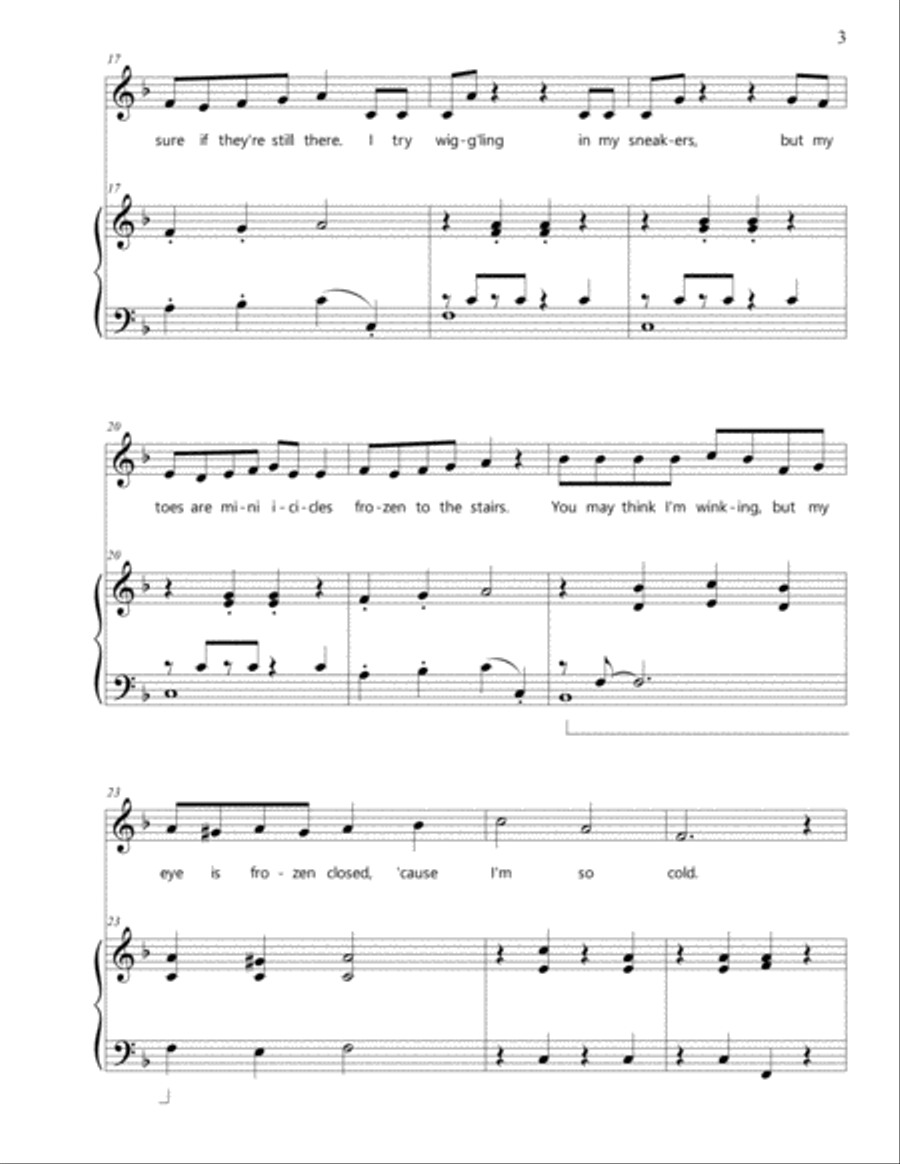I'm So Cold Voice Solo scores gallery preview page 4