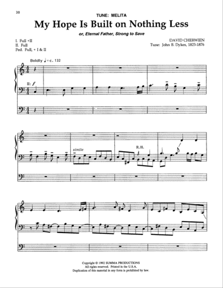 Interpretations, Book IX Organ Solo scores gallery preview page 15
