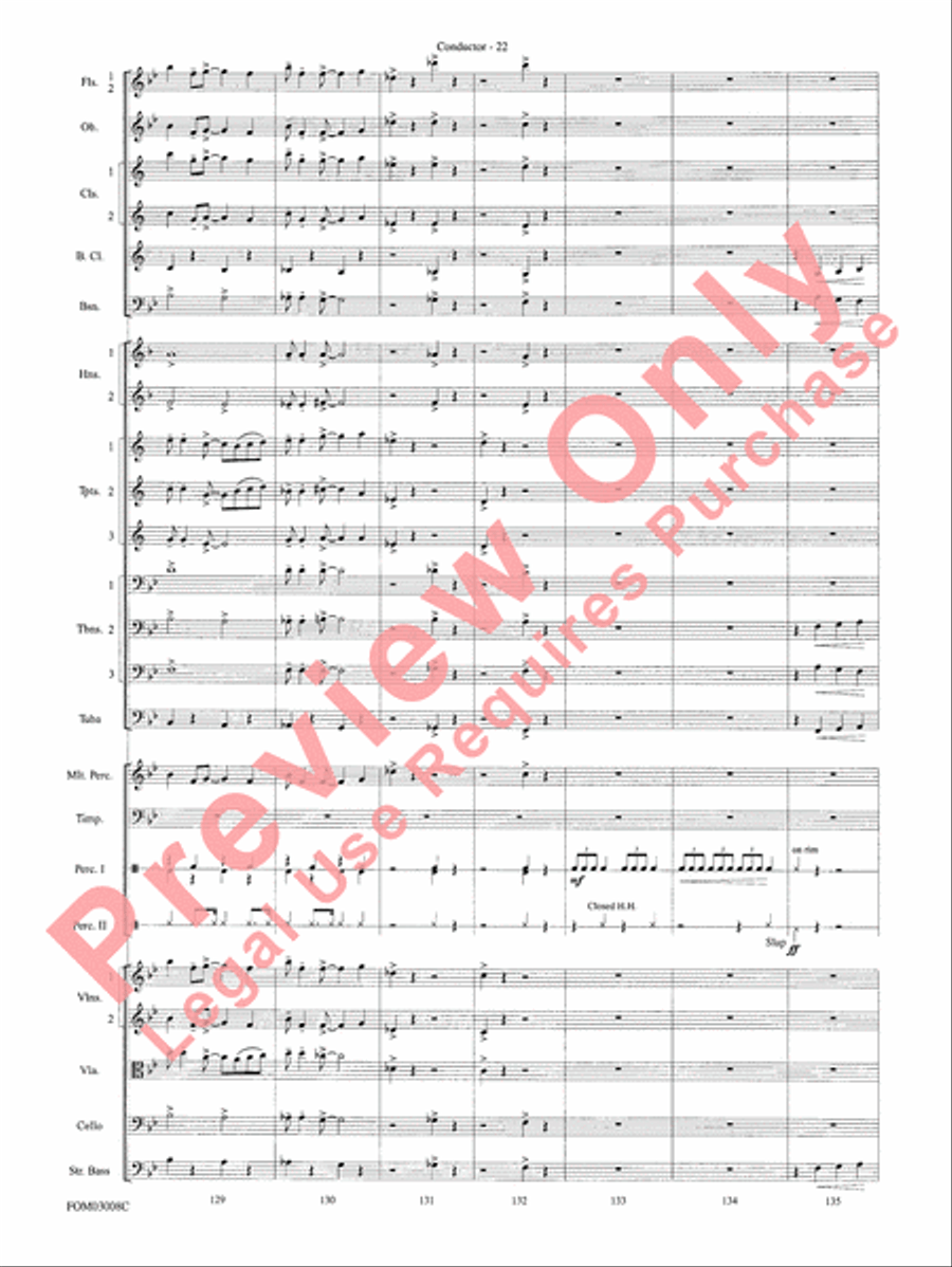 Chicago (from the musical Chicago) Full Orchestra scores gallery preview page 25
