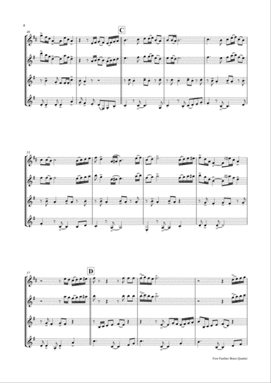 Fest Fanfare - Classical Festive Fanfare - Opener - Clarinet Trio Clarinet Trio scores gallery preview page 4