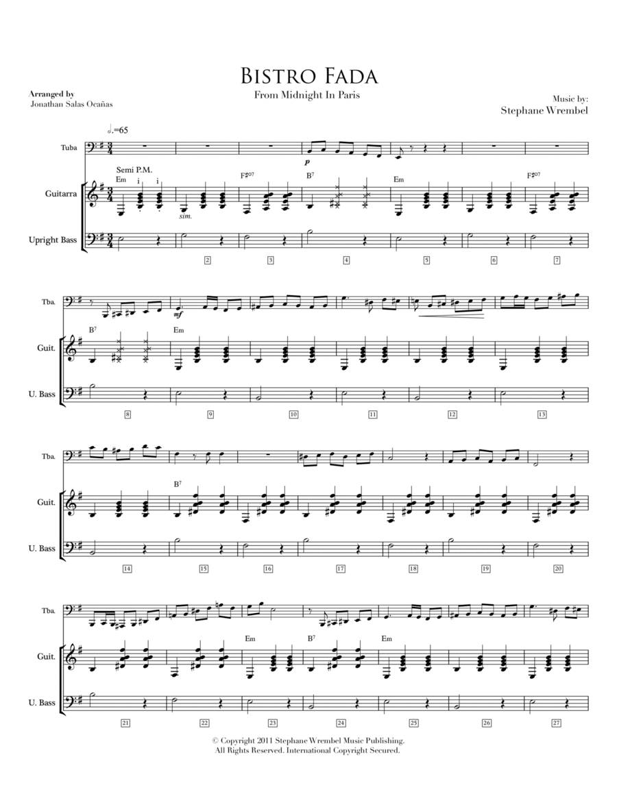 Bistro Fada Tuba scores gallery preview page 1