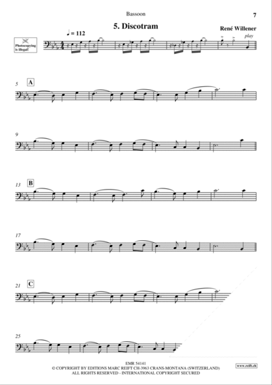 Auld Lang Syne Bassoon scores gallery preview page 7