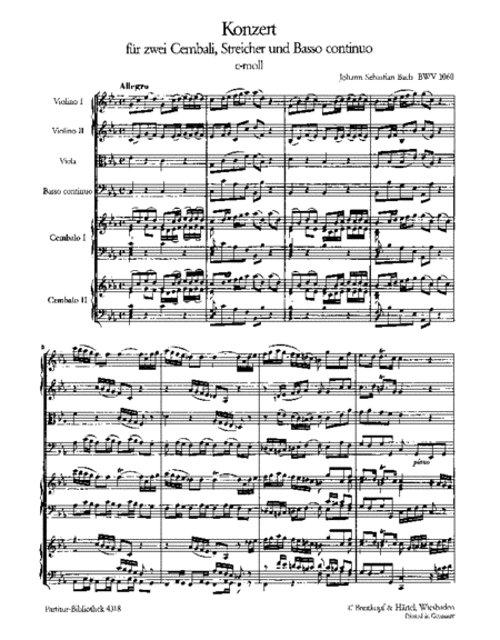 Harpsichord Concerto in C minor BWV 1060