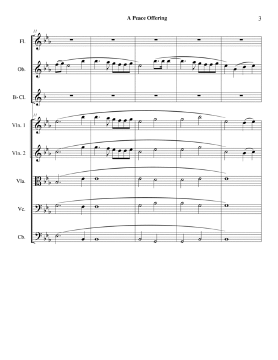 A Peace Offering Full Orchestra scores gallery preview page 4