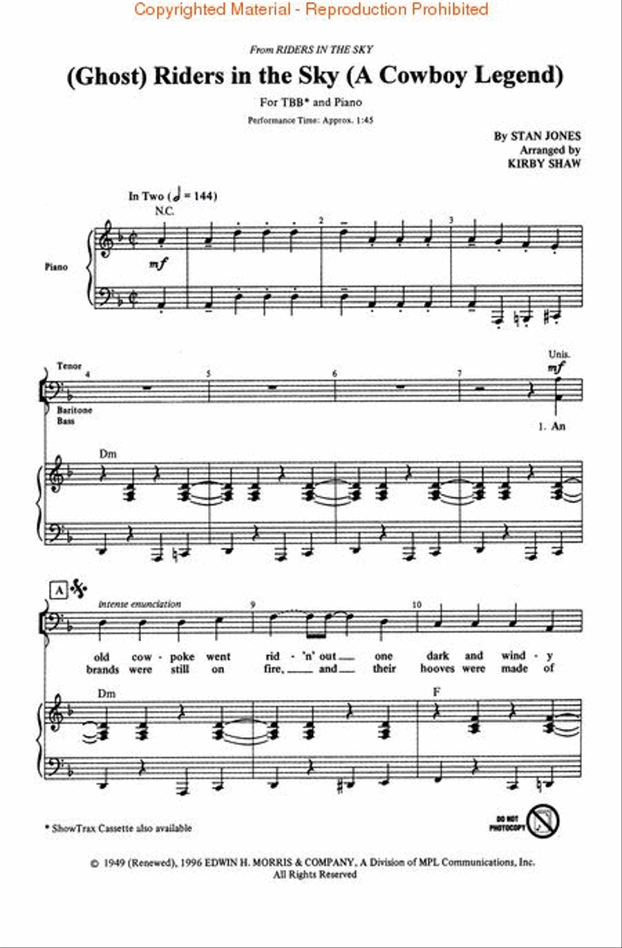 (Ghost) Riders in the Sky (A Cowboy Legend) TTB scores gallery preview page 2