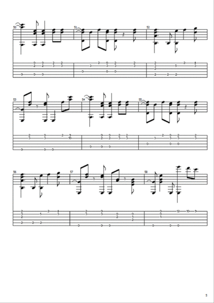 More Than This Guitar Tablature scores gallery preview page 5