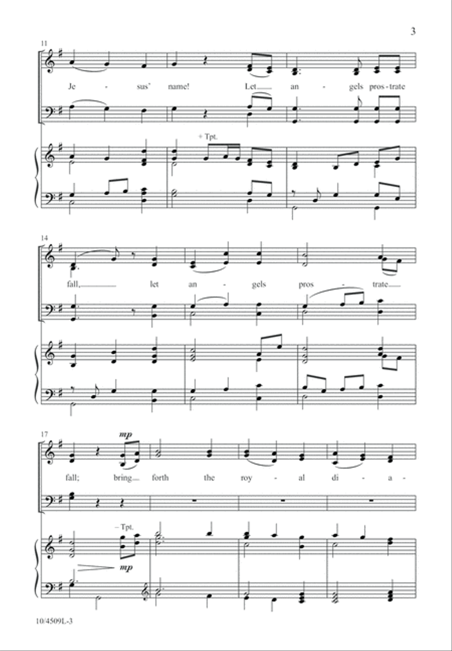Crown Him Lord of All! 4-Part scores gallery preview page 4