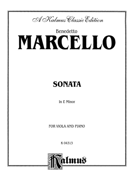 Marcello: Sonata in E Minor