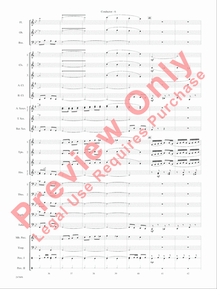 Travelin' Trumpets Concert Band scores gallery preview page 9
