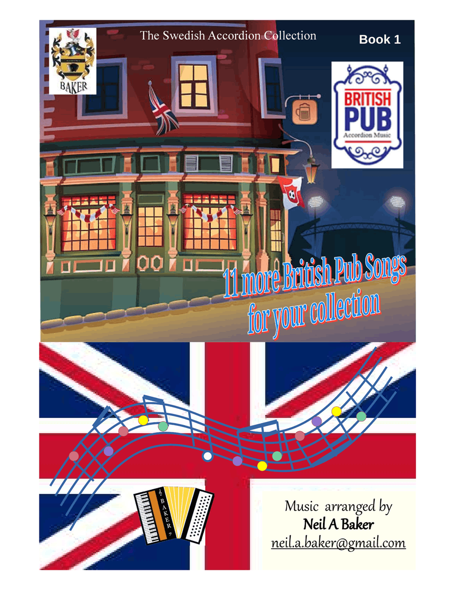 British Pub Accordion Music Book 1 Accordion scores gallery preview page 1