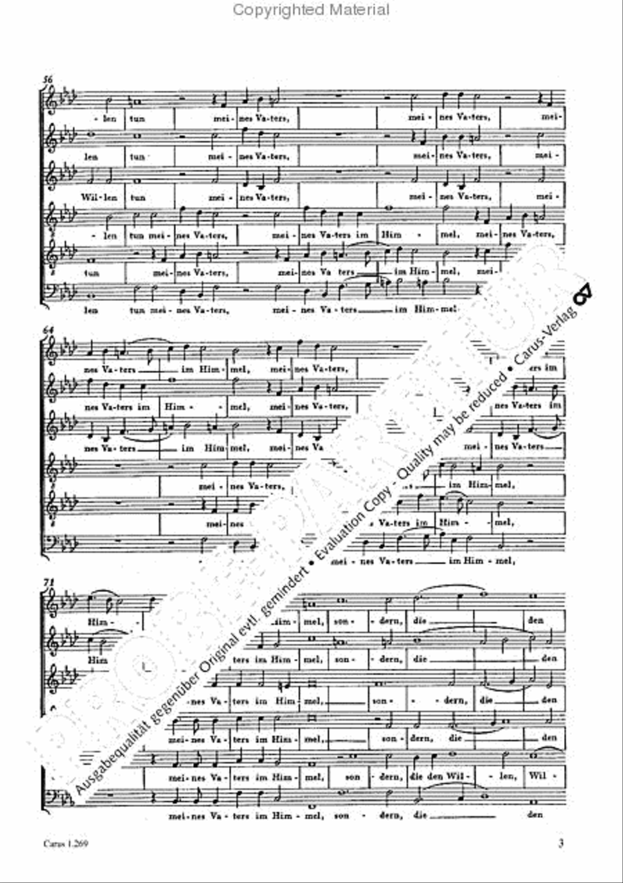 Es werden nicht alle, die zu mir sagen Choir scores gallery preview page 4