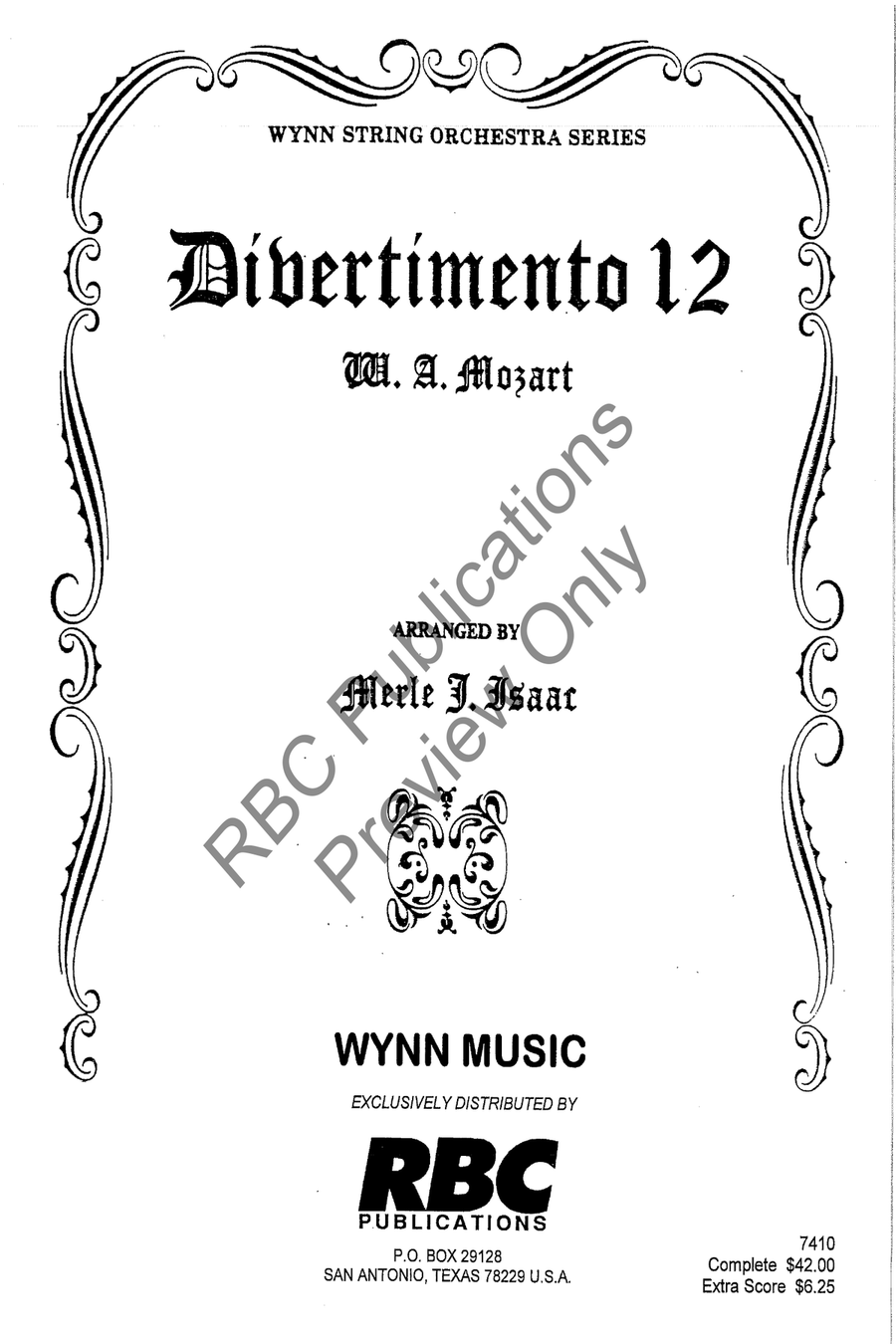 Divertimento #12 String Orchestra scores gallery preview page 2