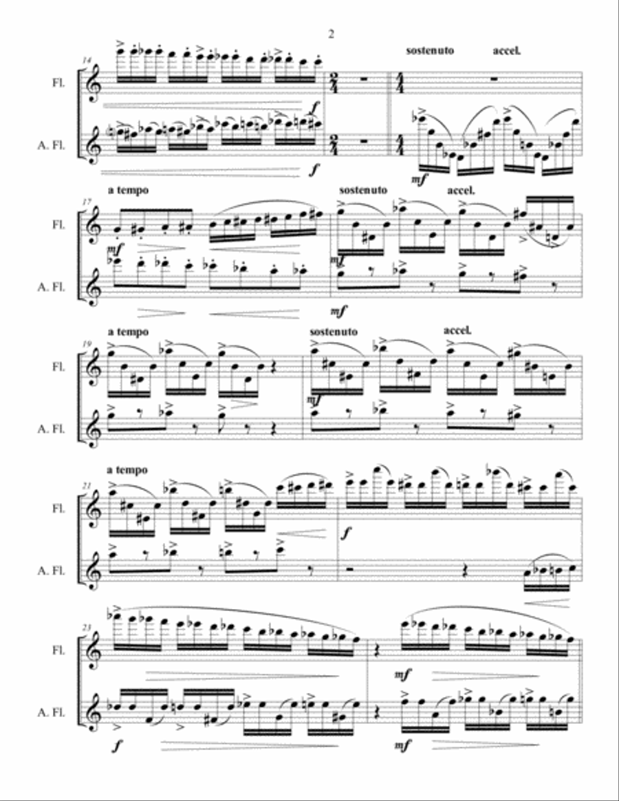 Chromatic Variations Flute Solo scores gallery preview page 4