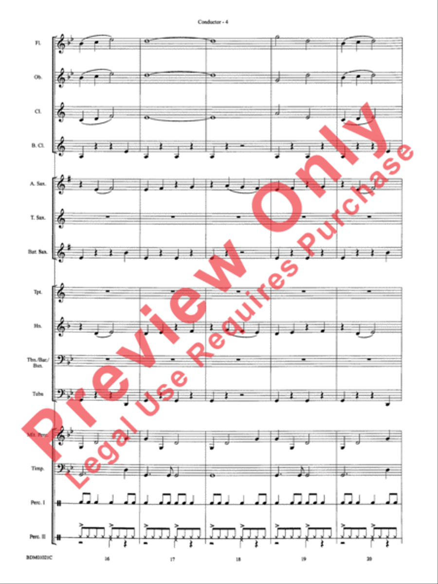 Furioso Concert Band scores gallery preview page 8