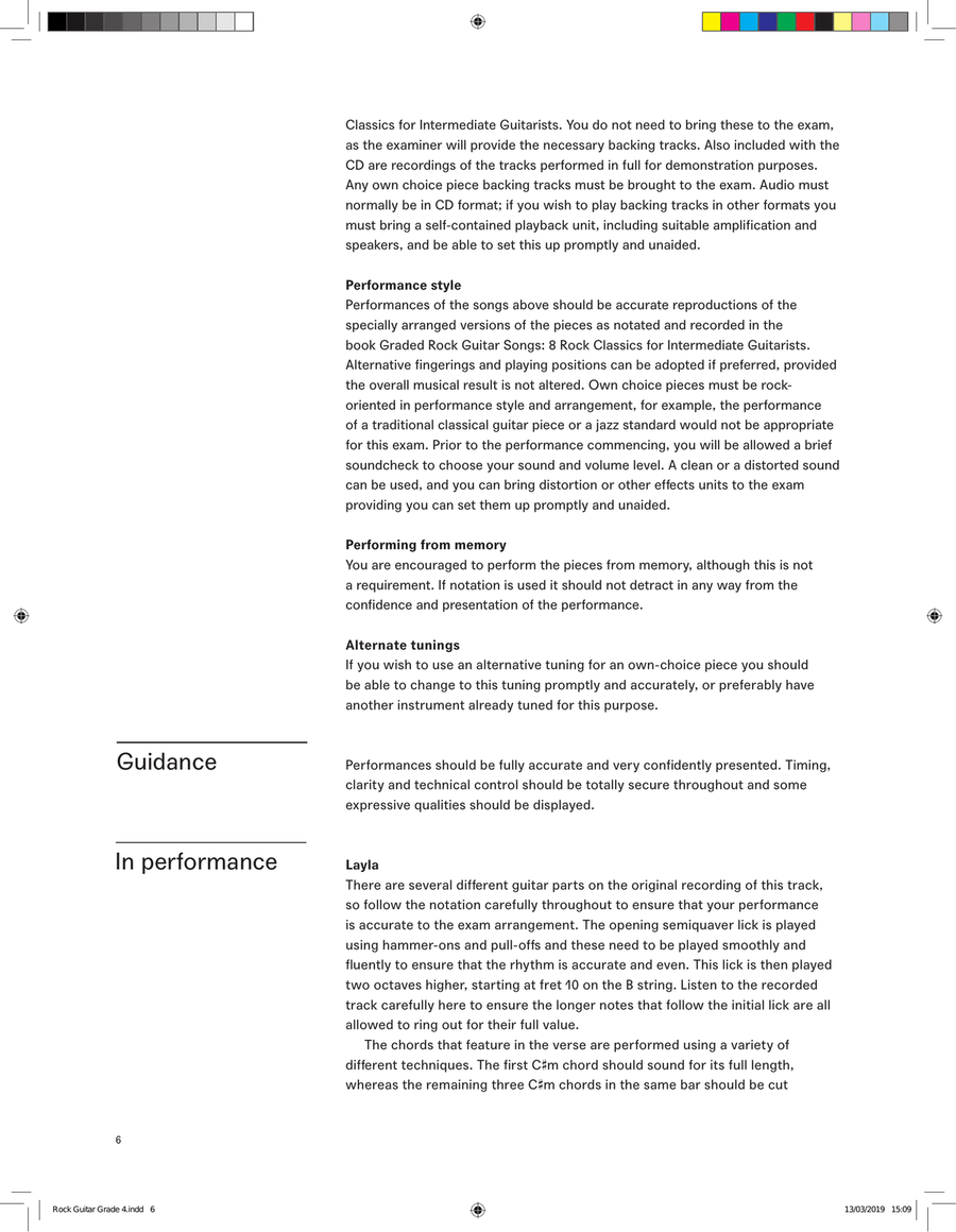 LCME Rock Guitar Handbook 2019 - Grade 4 Electric Guitar scores gallery preview page 6