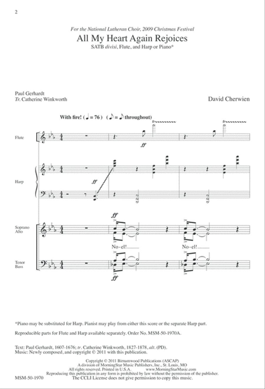 All My Heart Again Rejoices Divisi scores gallery preview page 2