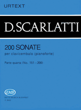 Book cover for 200 Sonatas – Volume 4