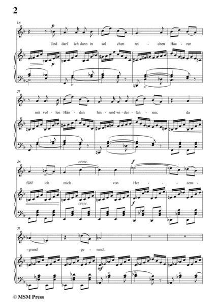Schubert-Versunken,in F Major,for Voice&Piano image number null