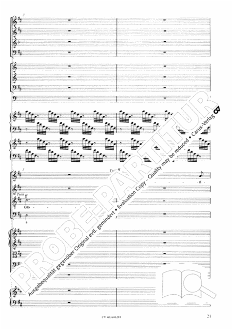 Mass in A Major (2 versions) STB scores gallery preview page 32