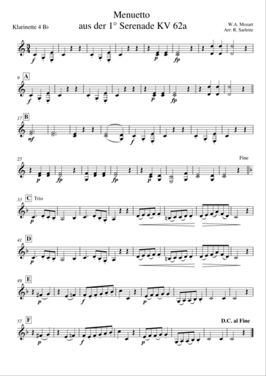 Menuetto Woodwind Ensemble scores gallery preview page 5