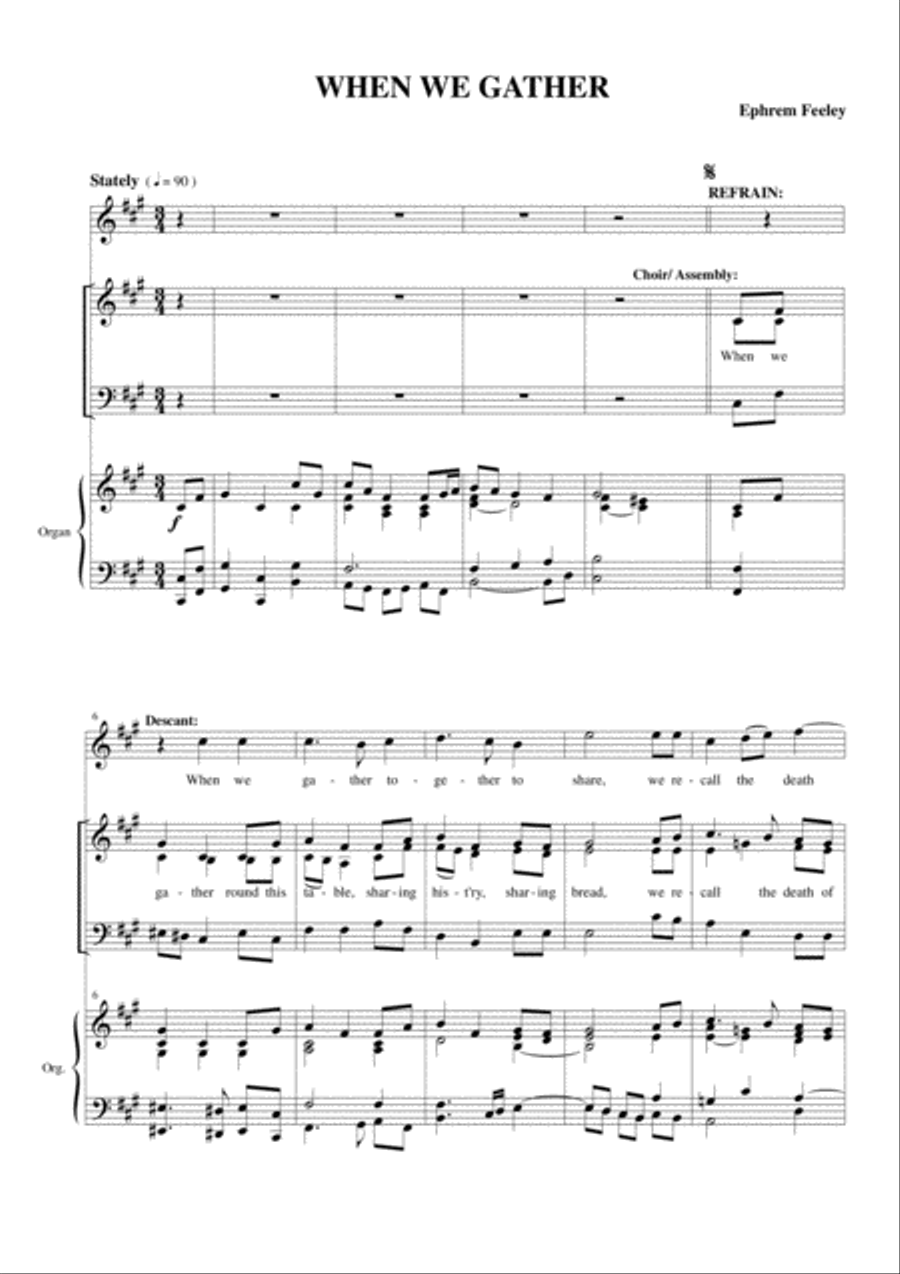When We Gather 3-Part scores gallery preview page 2