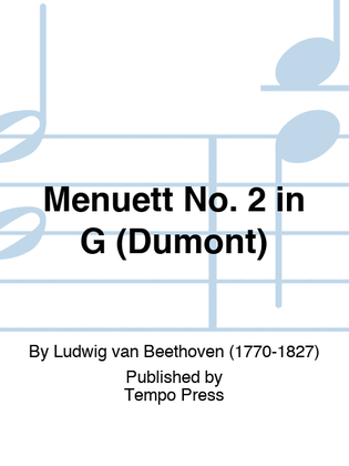 Book cover for Menuett No. 2 in G (Dumont)