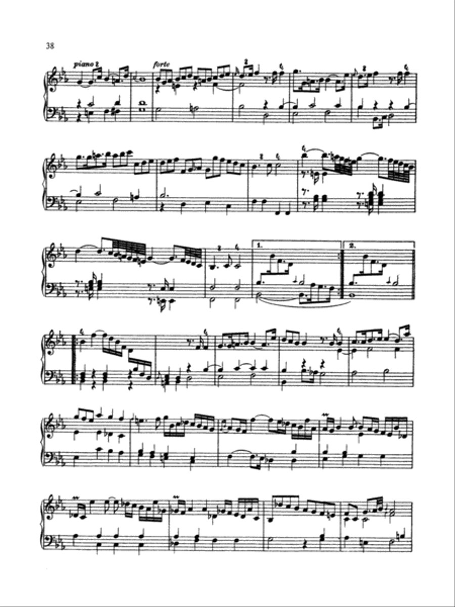 Bach: The Württenburg Sonatas (Complete) Piano Solo scores gallery preview page 2