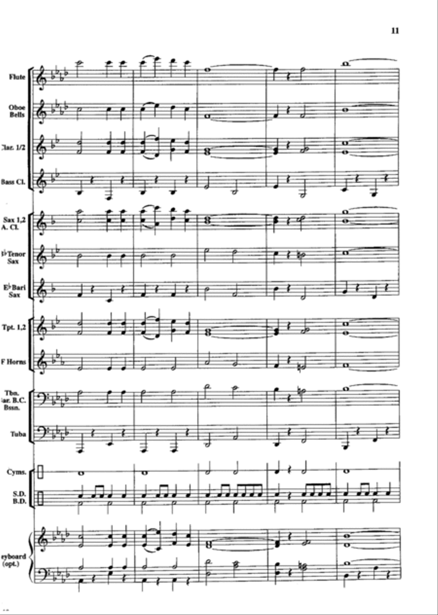 Land of the Free Concert Band scores gallery preview page 12