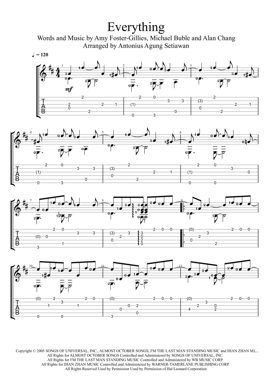 Everything Acoustic Guitar scores gallery preview page 1
