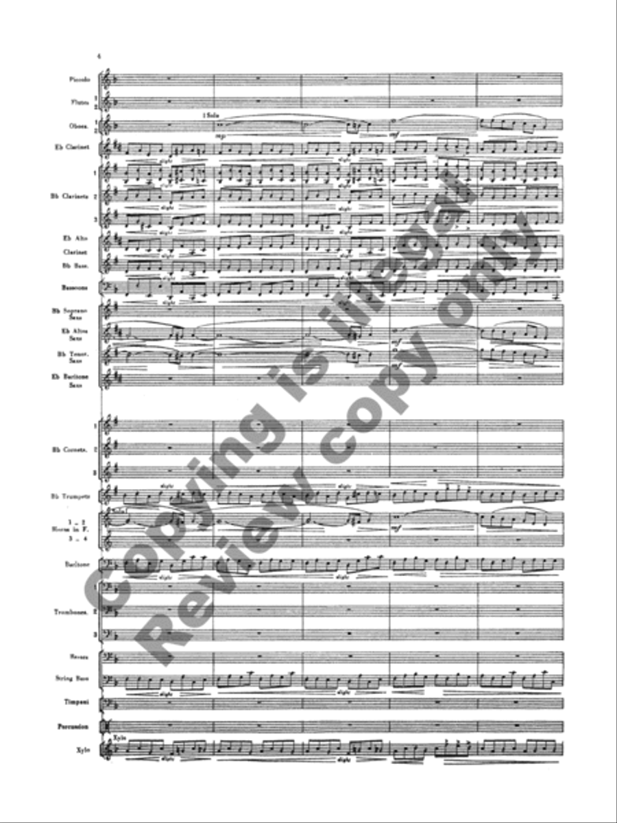 Handel in the Strand Concert Band scores gallery preview page 6