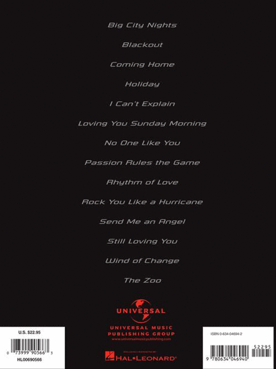 Best of Scorpions Electric Guitar scores gallery preview page 8