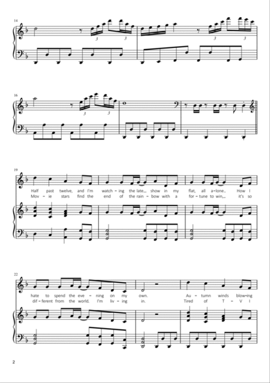 Gimme! Gimme! Gimme! (a Man After Midnight) Voice scores gallery preview page 2