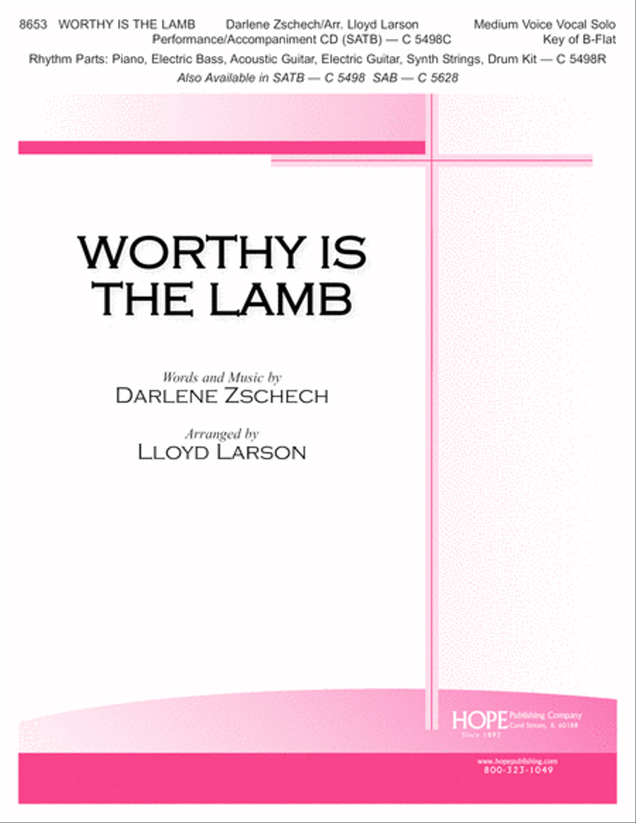 Worthy Is the Lamb Medium Voice scores gallery preview page 1