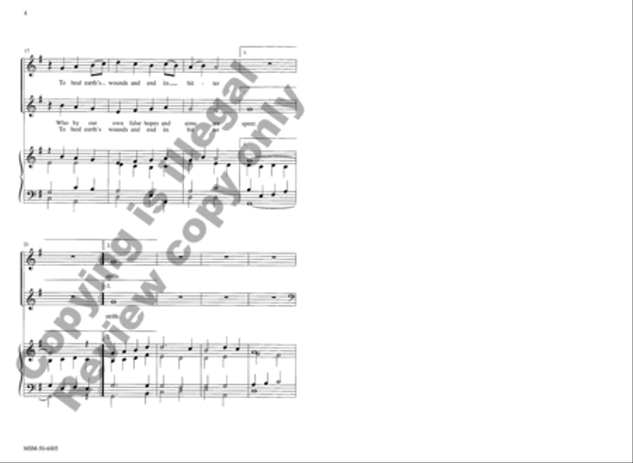 Hope of the World Hope of the World 4-Part scores gallery preview page 4