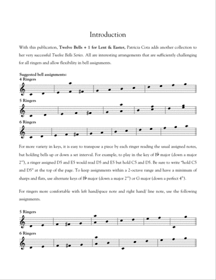 Twelve Bells +1 for Lent and Easter Handbell Choir scores gallery preview page 2