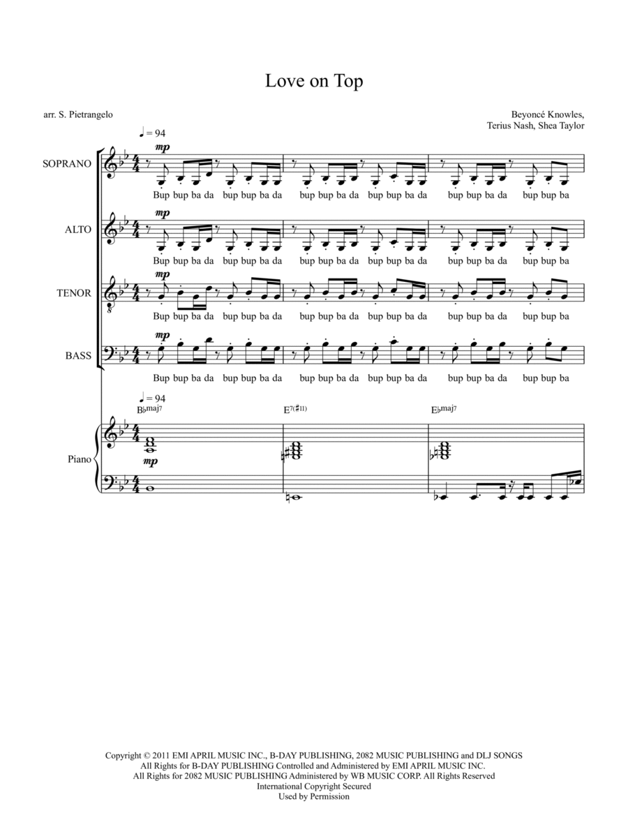 Love On Top Love On Top Divisi scores gallery preview page 1