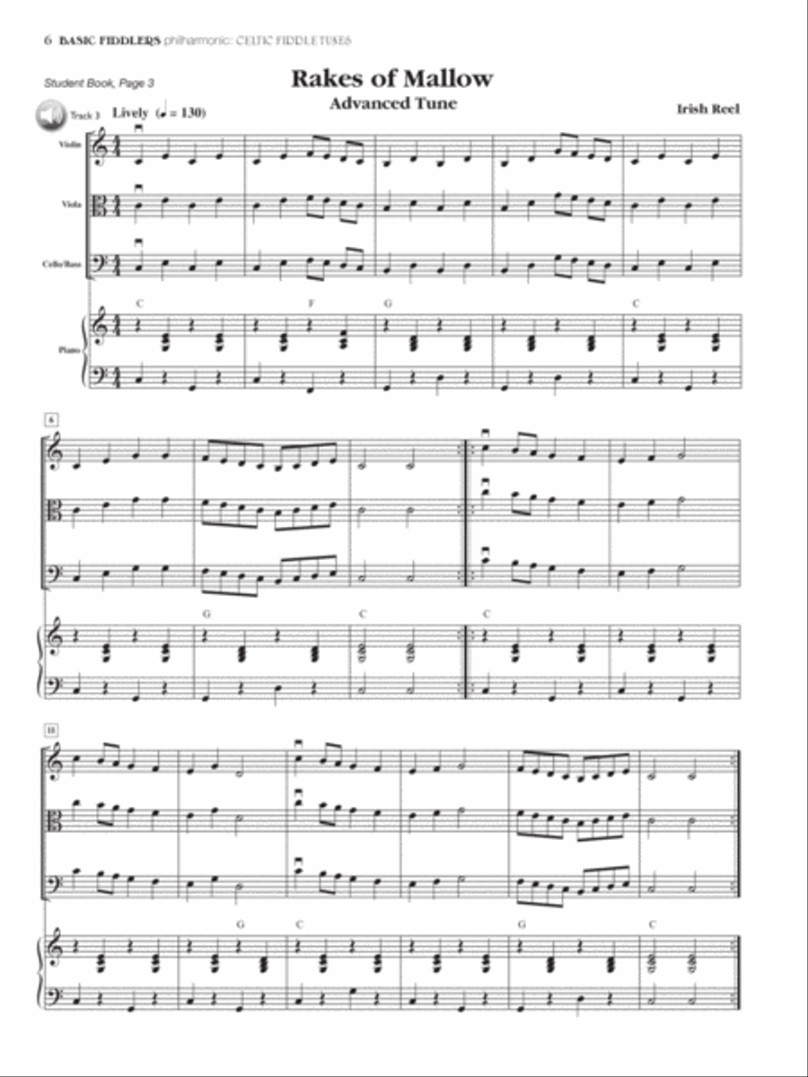 Basic Fiddlers Philharmonic Celtic Fiddle Tunes String Orchestra scores gallery preview page 4