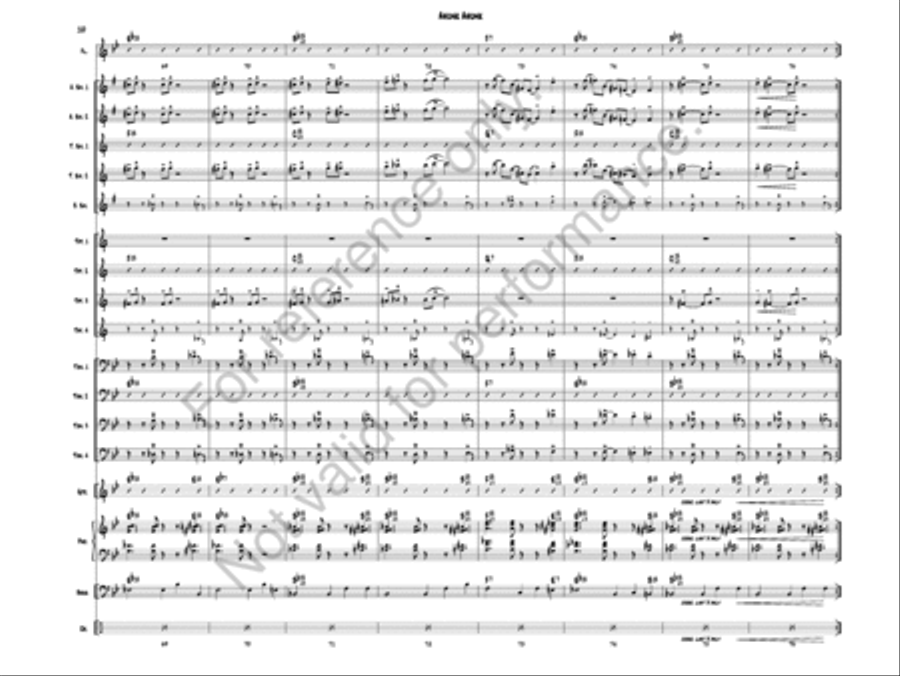 Ahunk Ahunk Jazz Ensemble scores gallery preview page 13