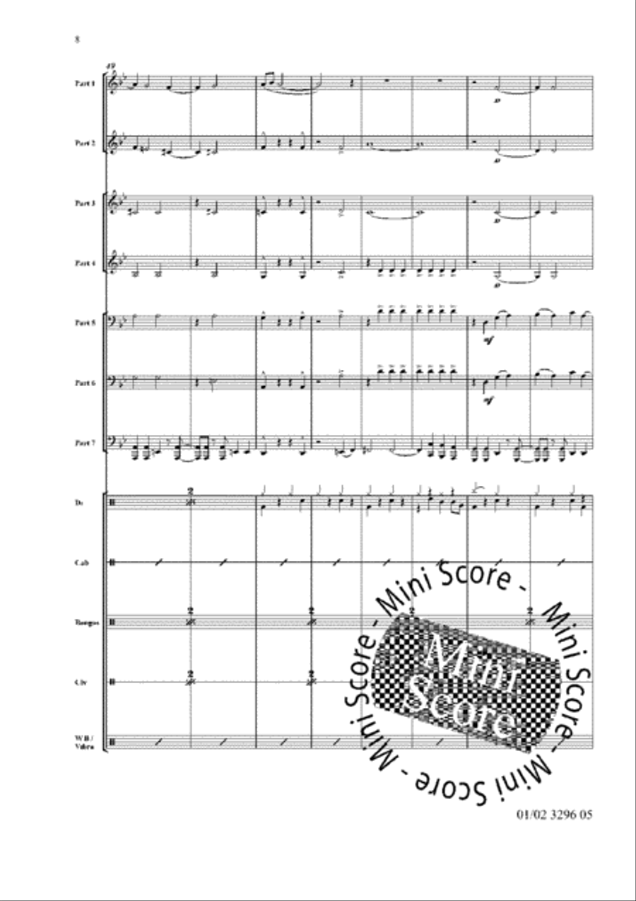 Bossa Nova Breakout! Bossa Nova Breakout! Fanfare Band scores gallery preview page 12