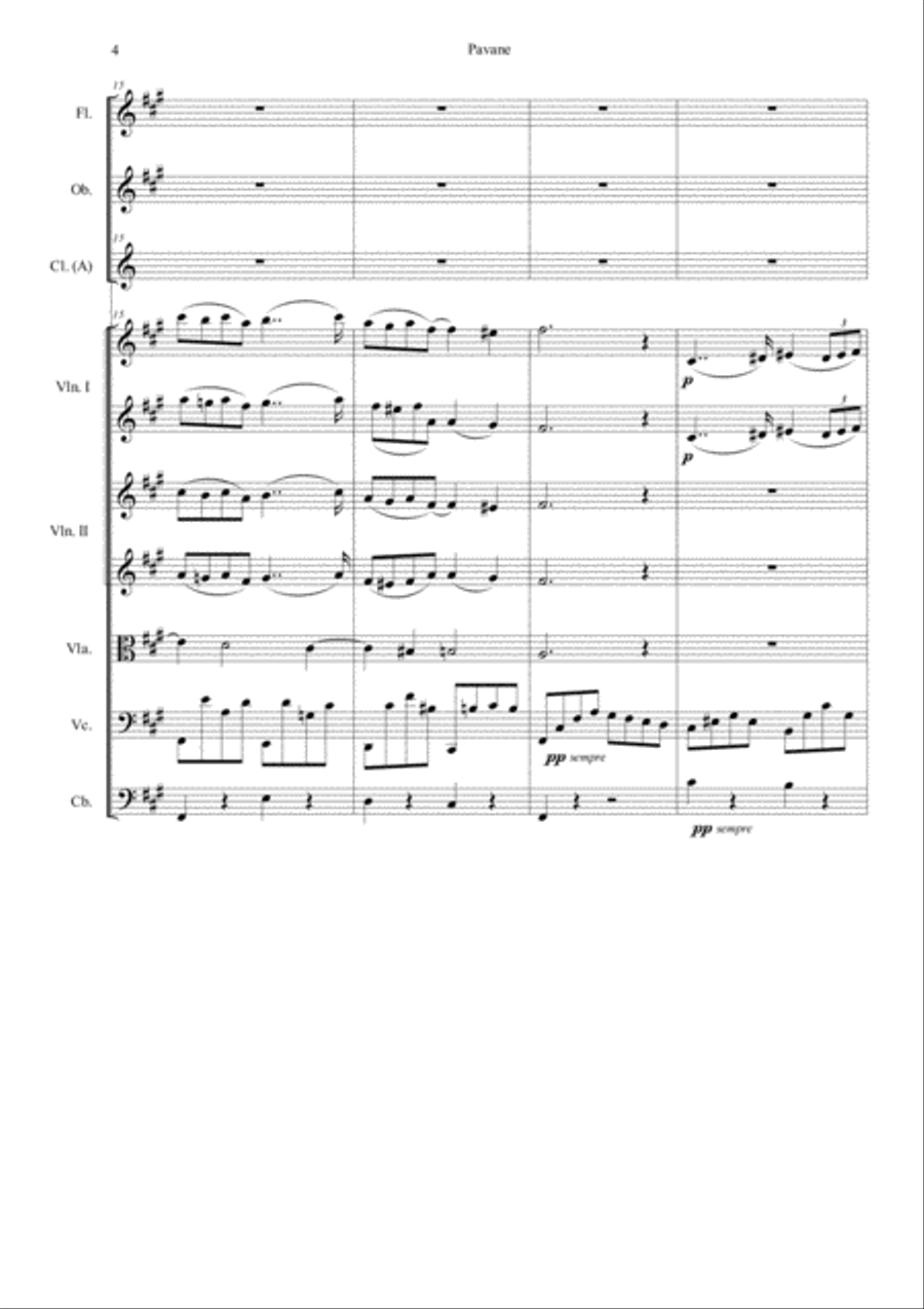 G. Faure - Pavane G. Faure - Pavane Concert Band scores gallery preview page 4