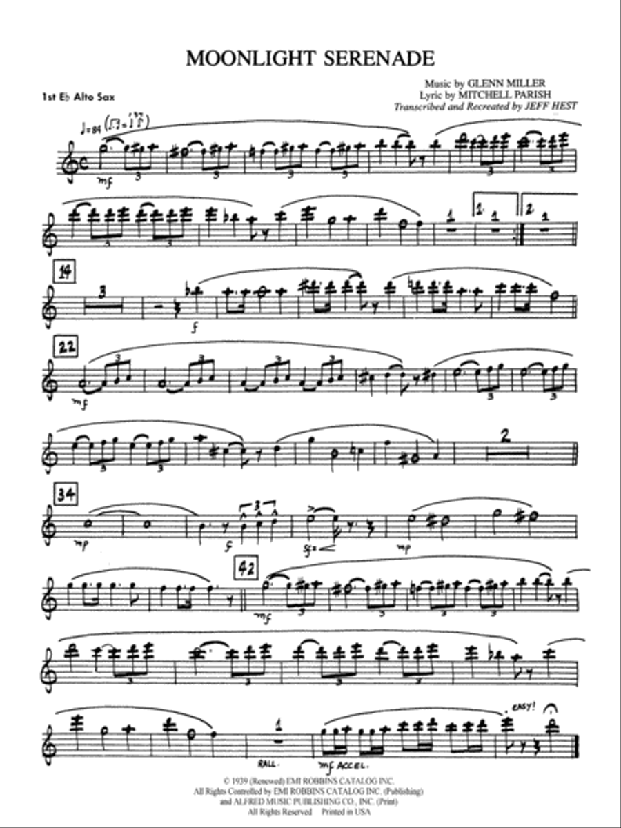 Easy saxophone sheet 2025 music