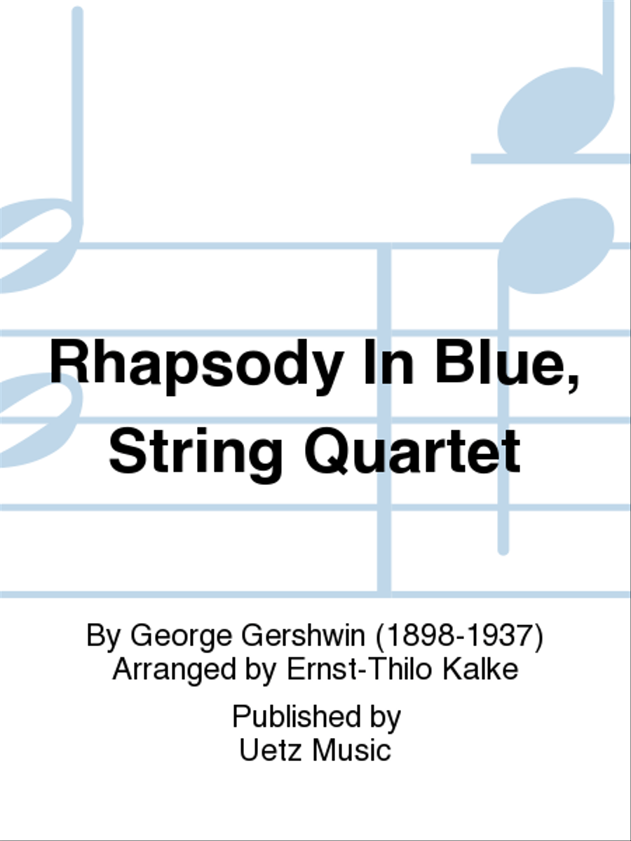 Rhapsody In Blue, String Quartet String Quartet scores gallery preview page 1