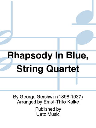 Book cover for Rhapsody In Blue, String Quartet