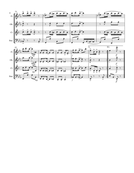 Joplin - “Fig Leaf Rag” (for Woodwind Quartet) image number null