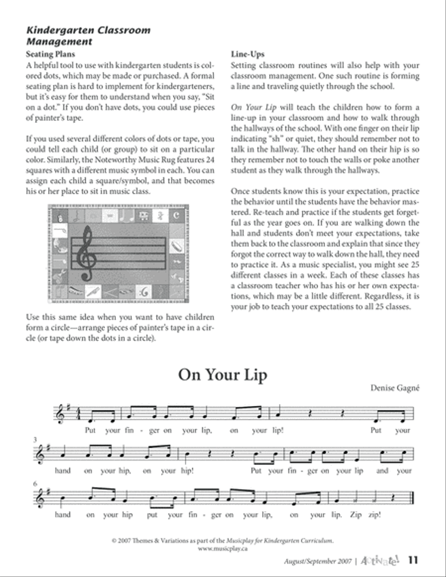 Activate! Aug/Sept 07 Unison Choir scores gallery preview page 5