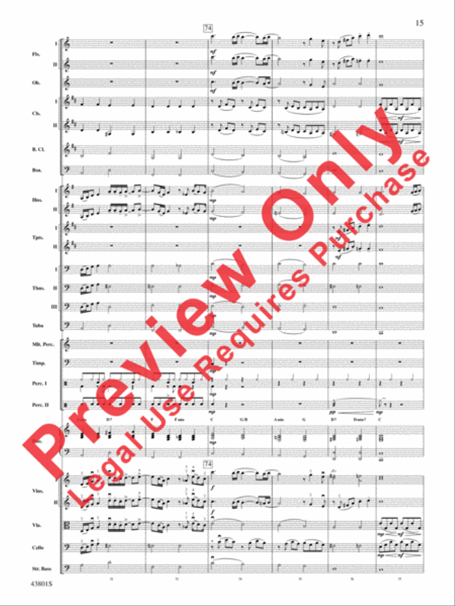 Bruno Mars' Greatest Hits Full Orchestra scores gallery preview page 16