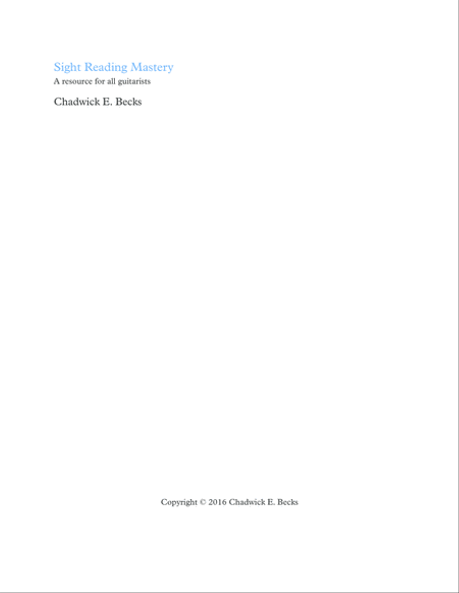Sight Reading Mastery: A resource for all guitarists Guitar Solo scores gallery preview page 2
