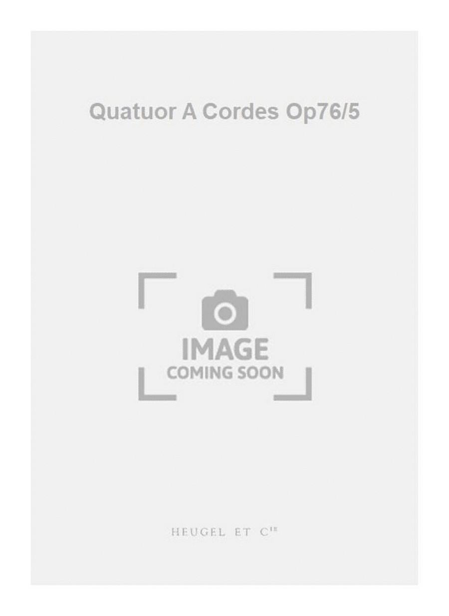 Quatuor A Cordes Op76/5 String Quartet scores gallery preview page 1